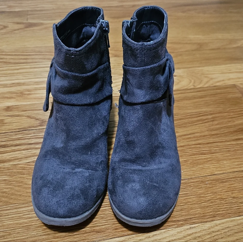 Girls Children Place Gray Ankle Boots Size 2